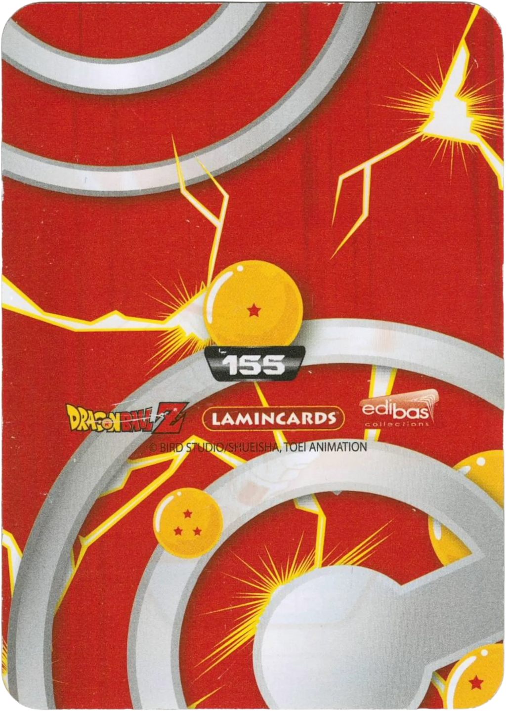 Carta da collezione Dragon Ball Z New Edition Super 3D n. 155 - Freezer Lamincards edibas.
