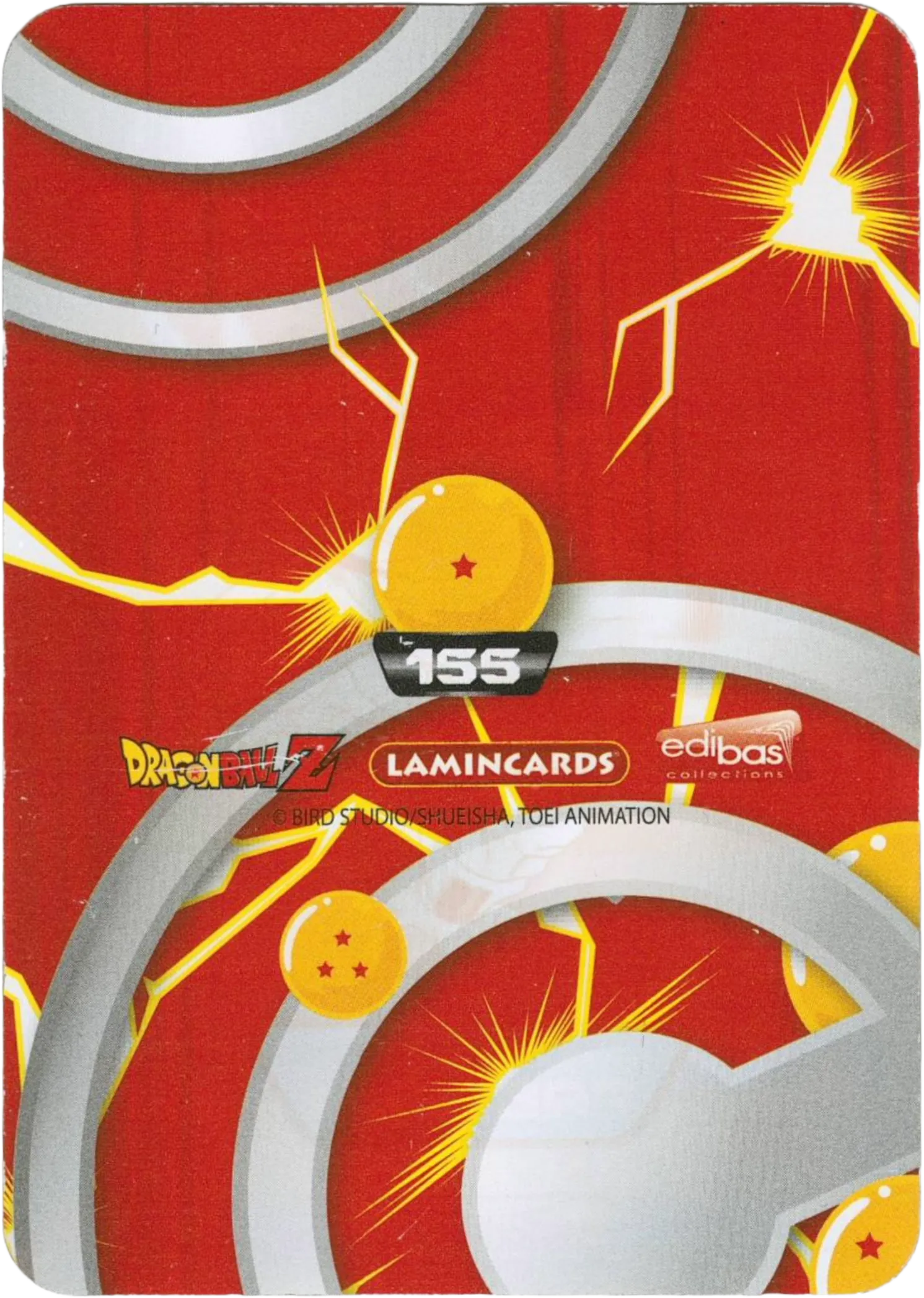 Carta da collezione Dragon Ball Z New Edition Super 3D n. 155 - Freezer Lamincards edibas.
