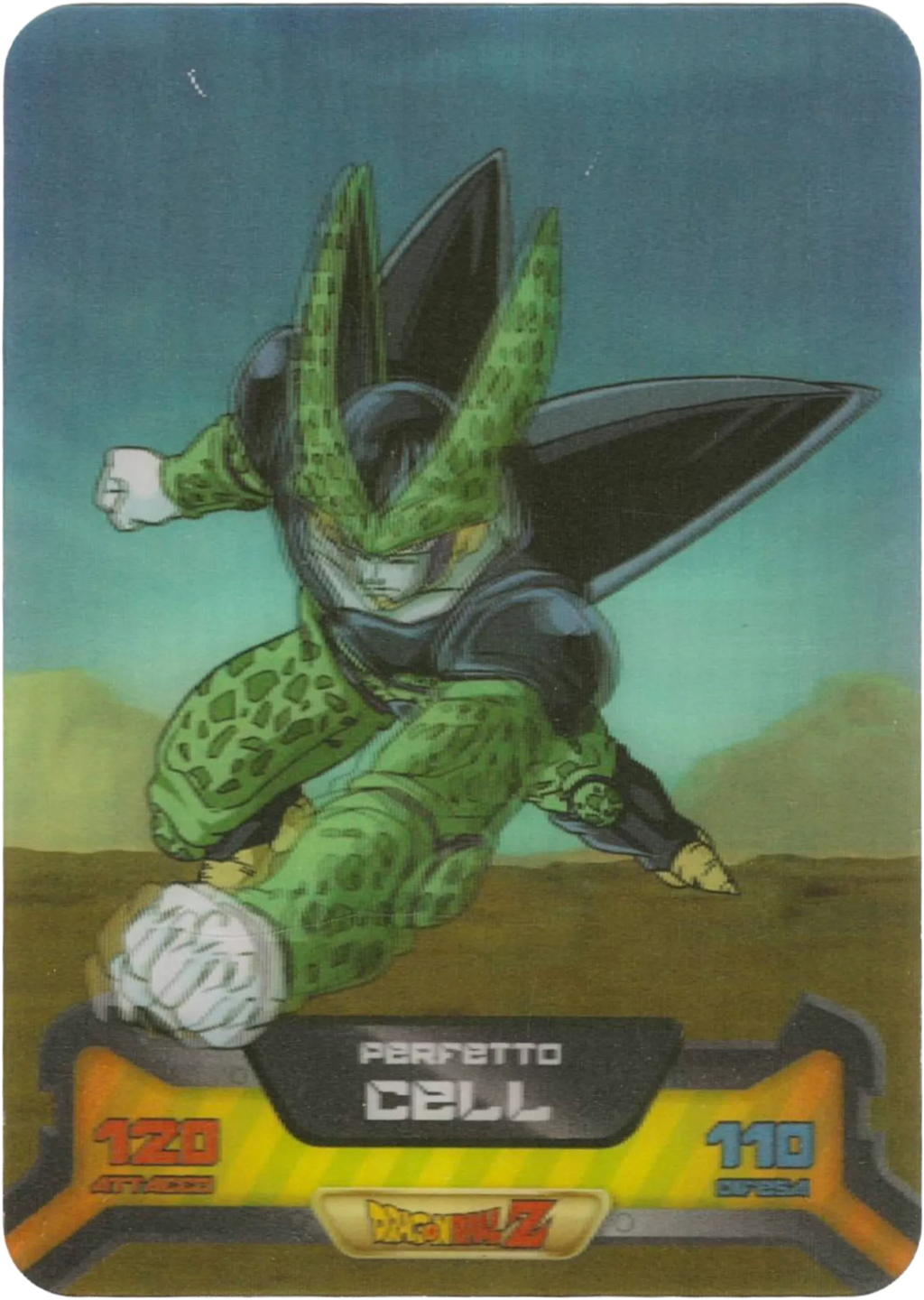 DBZ-NE-S-3D-157 - Cell Perfetto - Dragon Ball Z New Edition Super 3D n. 157 Lamincards edibas.
