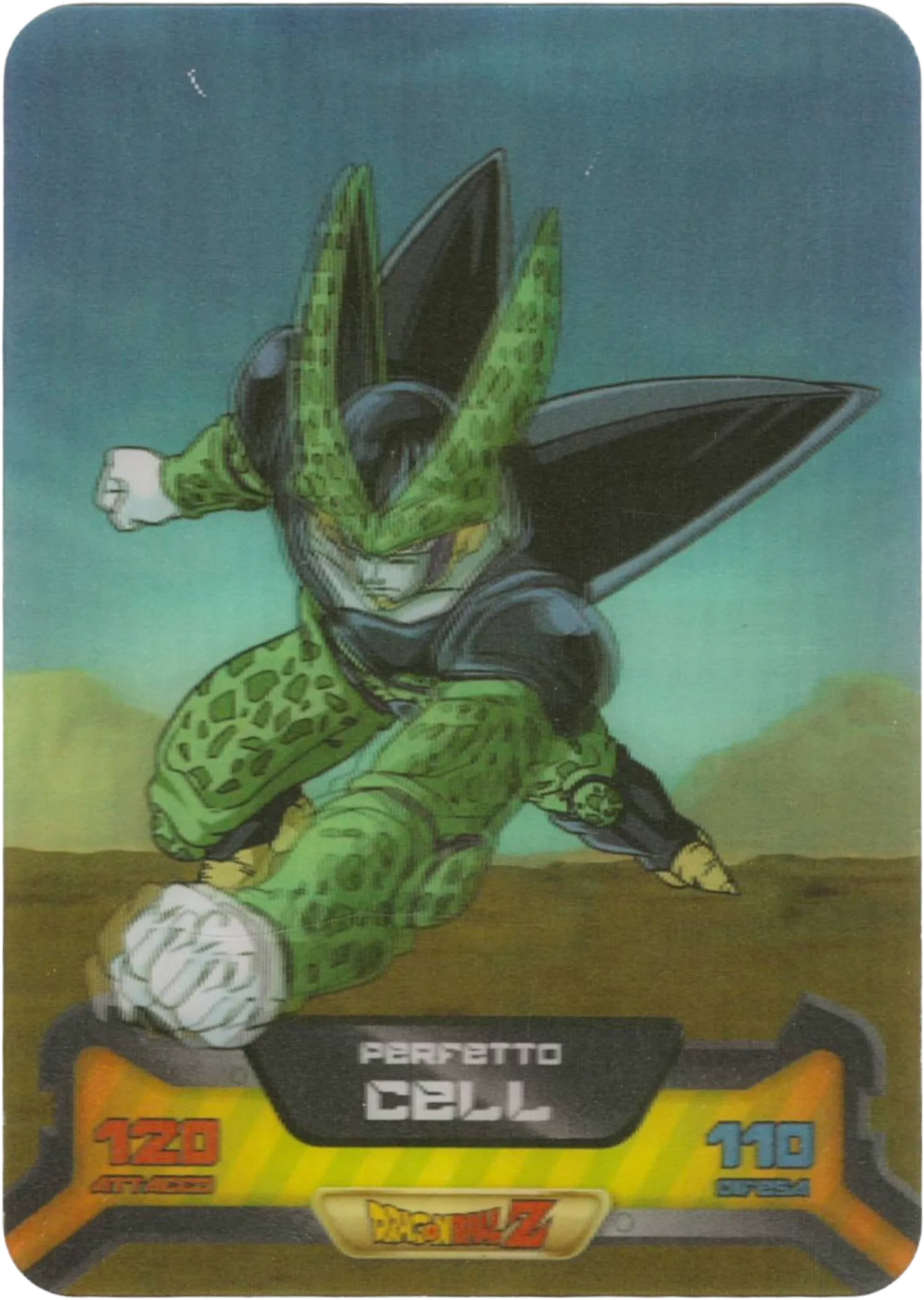 DBZ-NE-S-3D-157 - Cell Perfetto - Dragon Ball Z New Edition Super 3D n. 157 Lamincards edibas.
