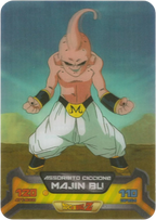 DBZ-NE-S-3D-158 - Magin Bu - Assorbimento Ciccione  - Dragon Ball Z New Edition Super 3D n. 158 Lamincards edibas.
