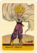 DBZ-PLT-005-GOHAN-0000 img1 Lamincards da collezione Dragon Ball Z Platino n. 5 - Gohan Supersayan parte della serie DBZ Lamincard, con dettagli visivi e grafici del prodotto.