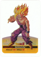 DBZ-PLT-007-GOHAN-0000 img1 Lamincards da collezione Dragon Ball Z Platino n. 7 - Gohan Supersayan parte della serie DBZ Lamincard, con dettagli visivi e grafici del prodotto.