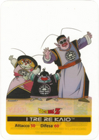 DBZ-PLT-059-I-TRE-RE-KAIO-0000 img1 Lamincards da collezione Dragon Ball Z Platino n. 59 - I tre Re Kaio - Jolly parte della serie DBZ Lamincard, con dettagli visivi e grafici del prodotto.