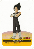 DBZ-PLT-062-VEGETA-0000 img1 Lamincards da collezione Dragon Ball Z Platino n. 62 - Vegeta parte della serie DBZ Lamincard, con dettagli visivi e grafici del prodotto.