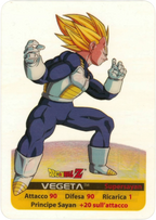 DBZ-PLT-063-VEGETA-0000 img1 Lamincards da collezione Dragon Ball Z Platino n. 63 - Vegeta - Supersayan - Principe Sayan parte della serie DBZ Lamincard, con dettagli visivi e grafici del prodotto.