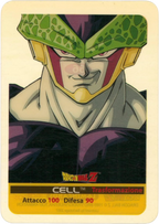 DBZ-PLT-066-CELL-0000 img1 Lamincards da collezione Dragon Ball Z Platino n. 66 - Cell - Traforamazione parte della serie DBZ Lamincard, con dettagli visivi e grafici del prodotto.