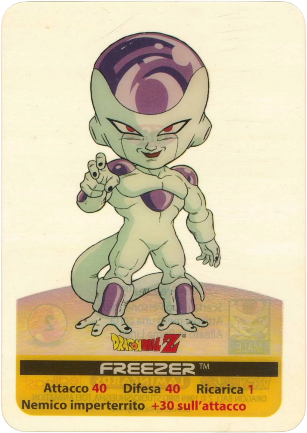 DBZ-PLT-068-FREEZER-0000 img1 Lamincards da collezione Dragon Ball Z Platino n. 68 - Freezer - Nemico inperterrito parte della serie DBZ Lamincard, con dettagli visivi e grafici del prodotto.