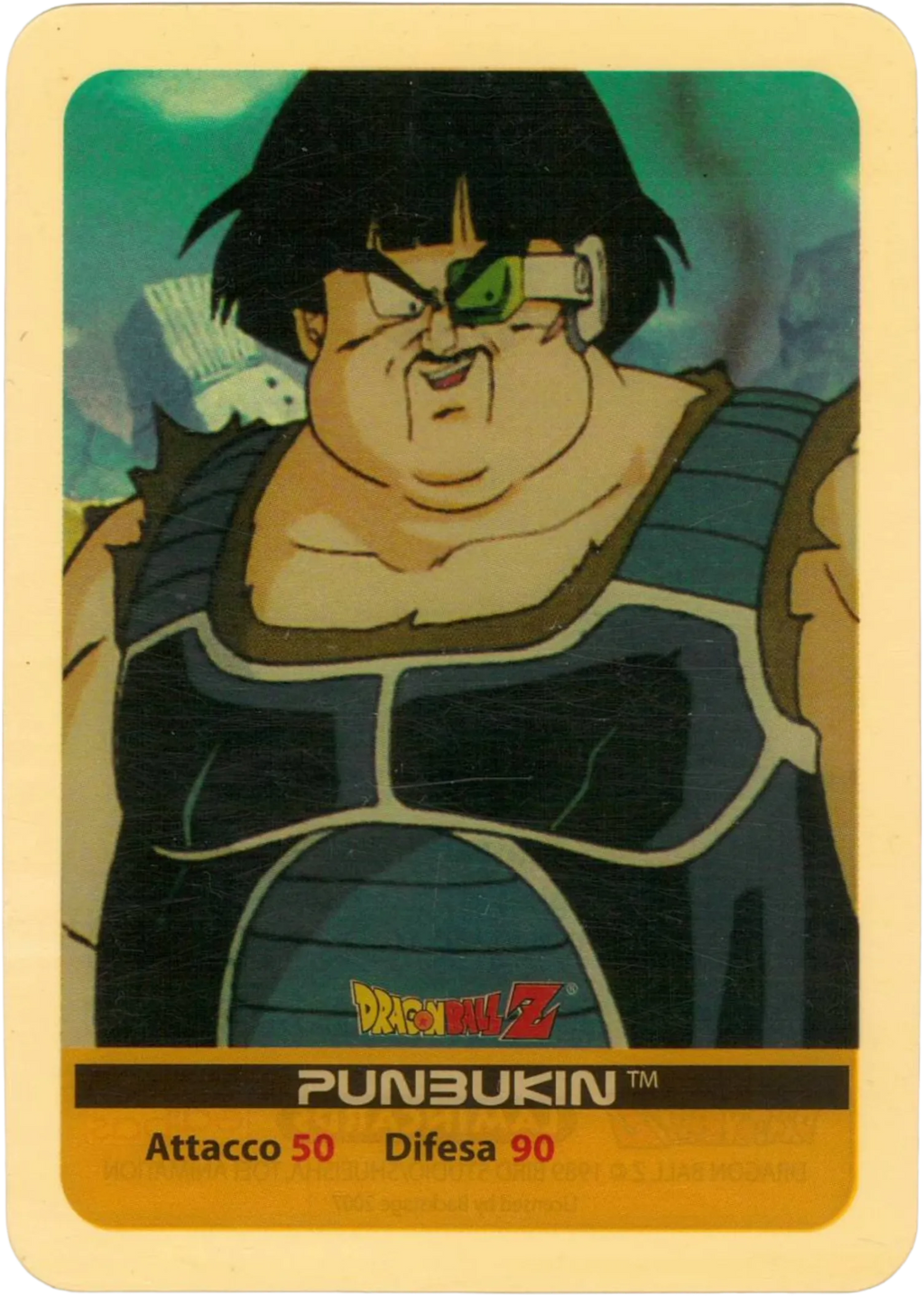 DBZ-PLT-085-PUMBUKIN-0000 img1 Lamincards da collezione Dragon Ball Z Platino n. 85 - Pumbukin parte della serie DBZ Lamincard, con dettagli visivi e grafici del prodotto.