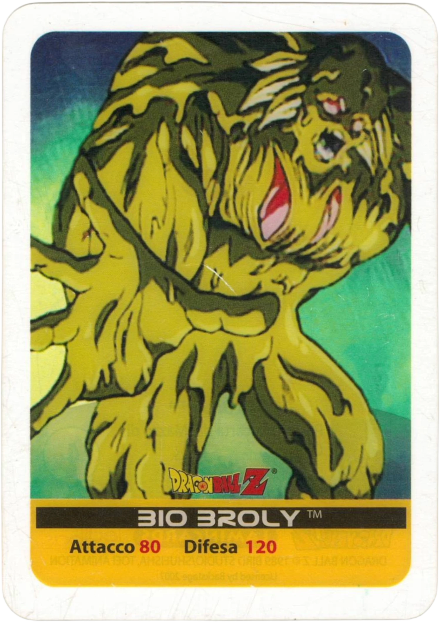 DBZ-PLT-091-BIO-BROLY-0000 img1 Lamincards da collezione Dragon Ball Z Platino n. 91 - Bio Broly parte della serie DBZ Lamincard, con dettagli visivi e grafici del prodotto.