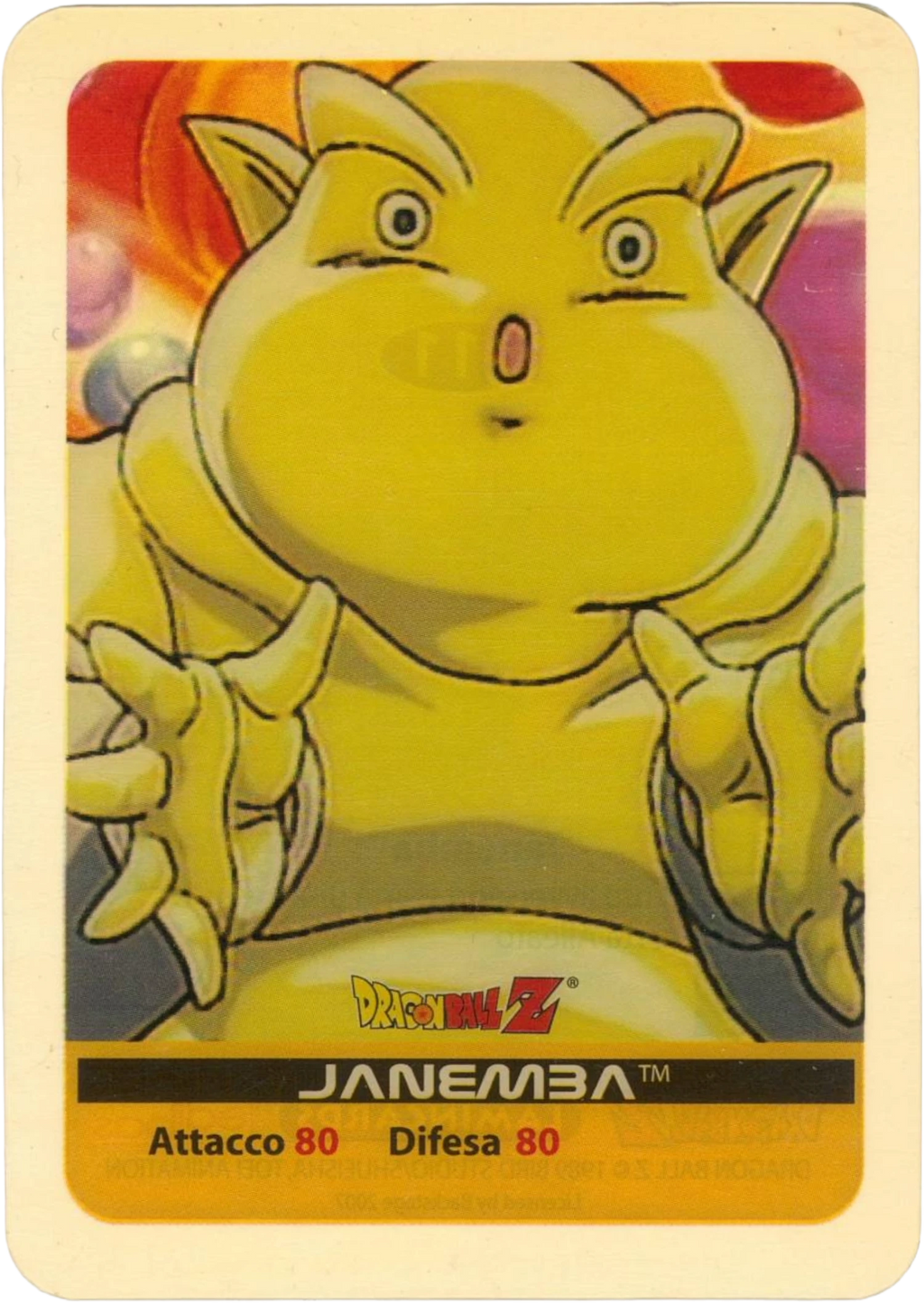 DBZ-PLT-111-JANEMBA-0000 img1 Lamincards da collezione Dragon Ball Z Platino n. 111 - Janemba parte della serie DBZ Lamincard, con dettagli visivi e grafici del prodotto.