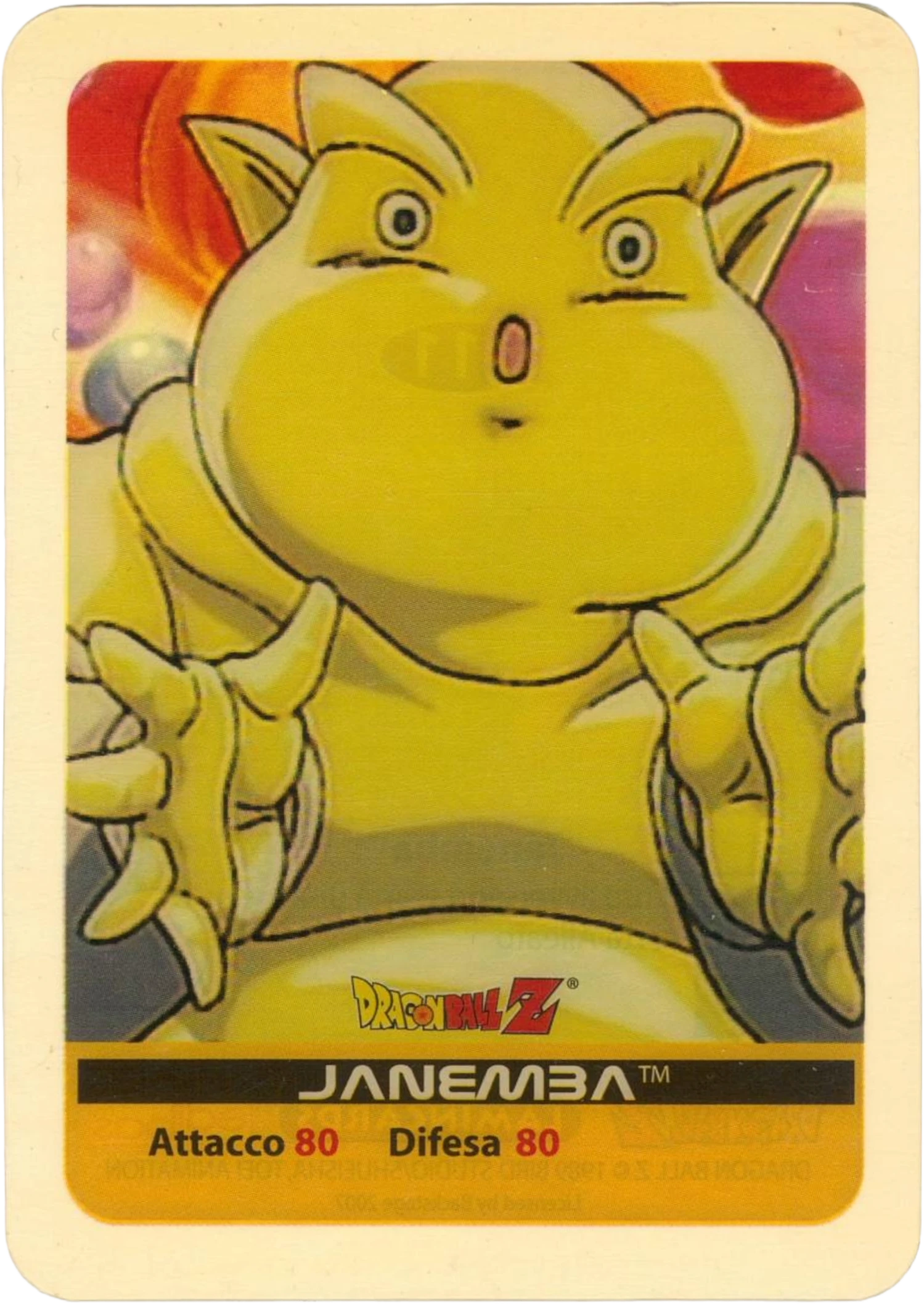 DBZ-PLT-111-JANEMBA-0000 img1 Lamincards da collezione Dragon Ball Z Platino n. 111 - Janemba parte della serie DBZ Lamincard, con dettagli visivi e grafici del prodotto.