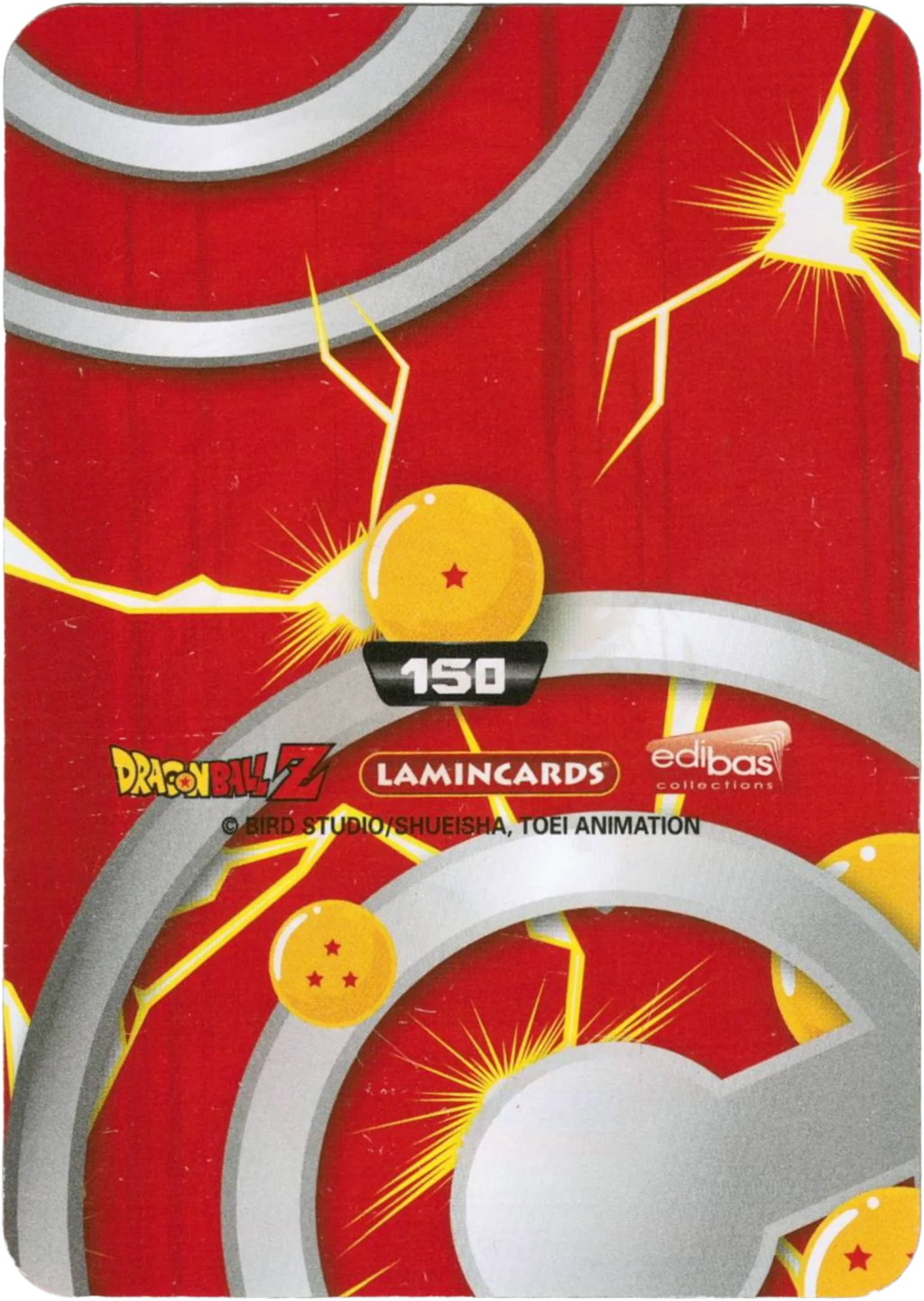 DBZ-S-3D-150-GOTENKS-000-img2 – Carta da collezione Dragon Ball Z Super 3D n. 150 – Gotenks, parte della serie DBZ Lamincard, con dettagli visivi e grafici del prodotto (retro).