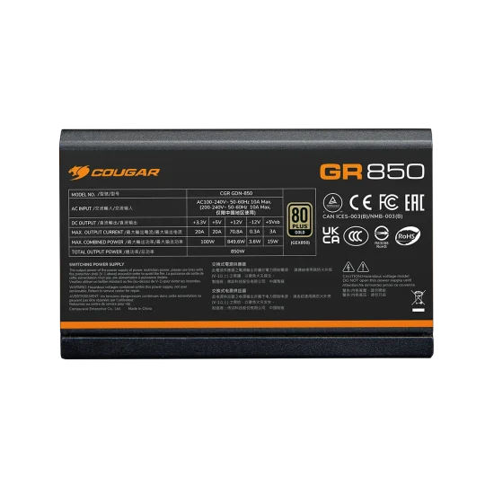 COUGAR ALIM GR 850 850W 80+ GOLD ATX 3.1 PCIE 5.1 FULL M