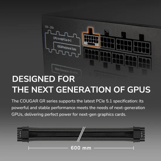 COUGAR ALIM GR 850 850W 80+ GOLD ATX 3.1 PCIE 5.1 FULL M