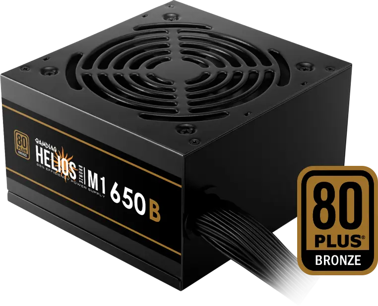 GAMDIAS ALIMENTATORE HELIOS M1-650B 650W 80 PLUS BRONZE