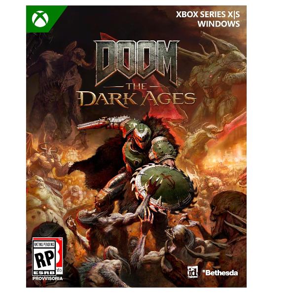MICROSOFT XBOX DOOM THE DARK AGES STANDARD EDITION, codice EAN: 0196388561100 codice originale del vedeogioco EP2-35718.
etichetta custodia frontale.