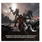 MICROSOFT XBOX DOOM THE DARK AGES STANDARD EDITION, codice EAN: 0196388561100 codice originale del vedeogioco EP2-35718.
campi di battaglia infestati da demoni.