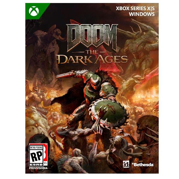 MICROSOFT XBOX DOOM THE DARK AGES STANDARD EDITION, codice EAN: 0196388561100 codice originale del vedeogioco EP2-35718.
locandina verticale.
