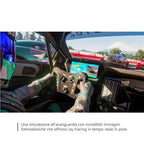 MICROSOFT XBOX SERIE X FORZA MOTORSPORT, codice EAN: 0196388160211, codice originale del videogioco VBH-00011. Interno auto dettaglio volante.