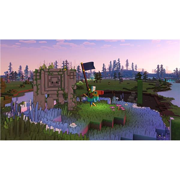 MICROSOFT XBOX X MINECRAFT LEGENDS EDITION DELUXE, codice EAN: 0196388152339, codice originale prodotto XMB-00011.  distesa alberata