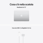 Apple MacBook Air 13” con chip M5, CPU 10‑core e GPU 8‑core, 16GB di memoria unificata e SSD da 512GB, display Liquid Retina da 13", colore Silver. mazzotta.store