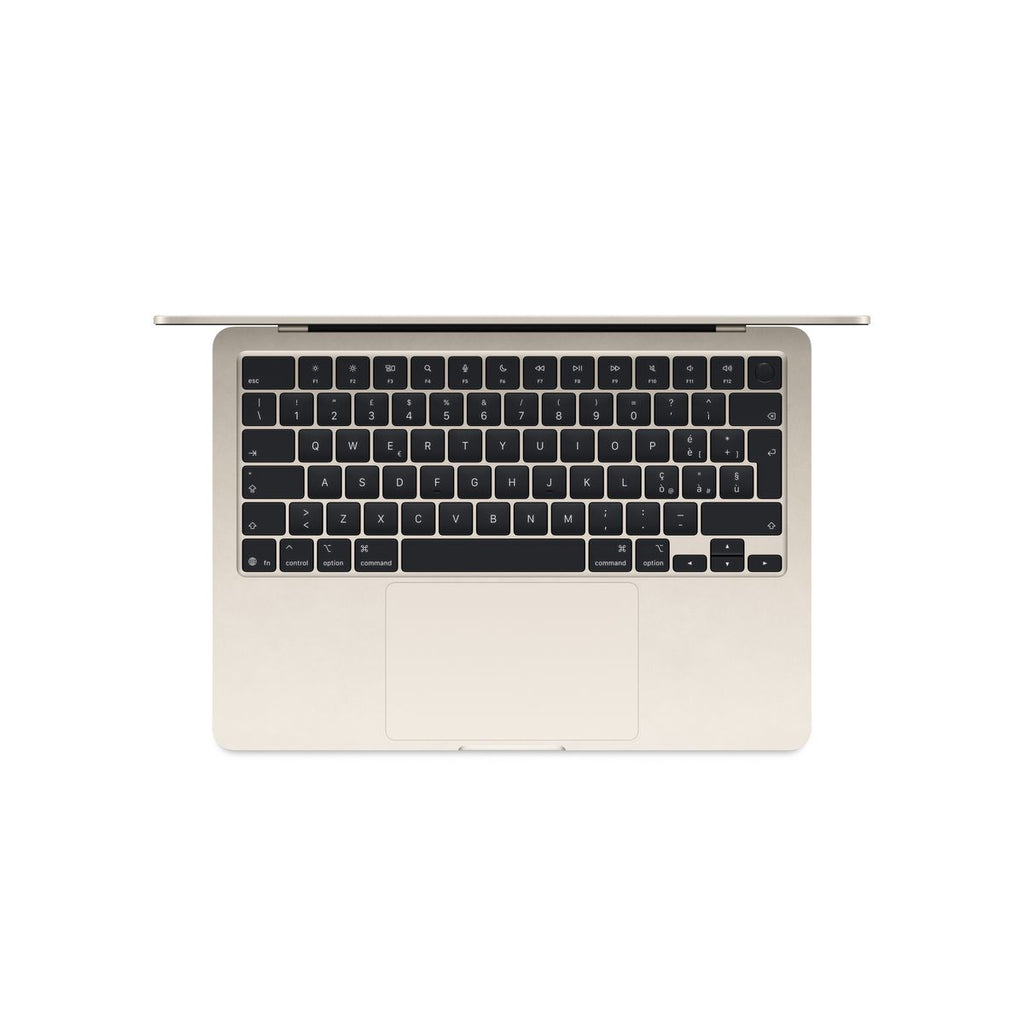 Apple MacBook Air 13” con chip M5, CPU 10‑core e GPU 8‑core, 16GB di memoria unificata e SSD da 512GB, display Liquid Retina da 13", colore Starlight. mazzotta.store