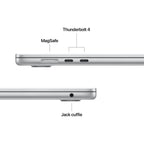Apple MacBook Air 15” con chip M5, CPU 10‑core e GPU 10‑core, 16GB di memoria unificata e SSD da 1TB, display Liquid Retina da 15", colore Silver. mazzotta.store