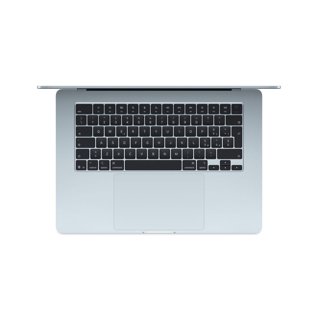 Apple MacBook Air 15” con chip M5, CPU 10‑core e GPU 10‑core, 24GB di memoria unificata e SSD da 1TB, display Liquid Retina da 15", colore Sky Blue. mazzotta.store