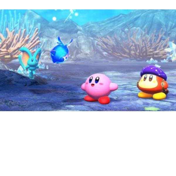 NINTENDO SWITCH 2 KIRBY E LA TERRA PERDUTA + IL MONDO ASTRALE EDIZIONE ITALIANA, codice EAN: 0045496312961, codice prodotto 10016294. dettaglio grafico dei personaggi.