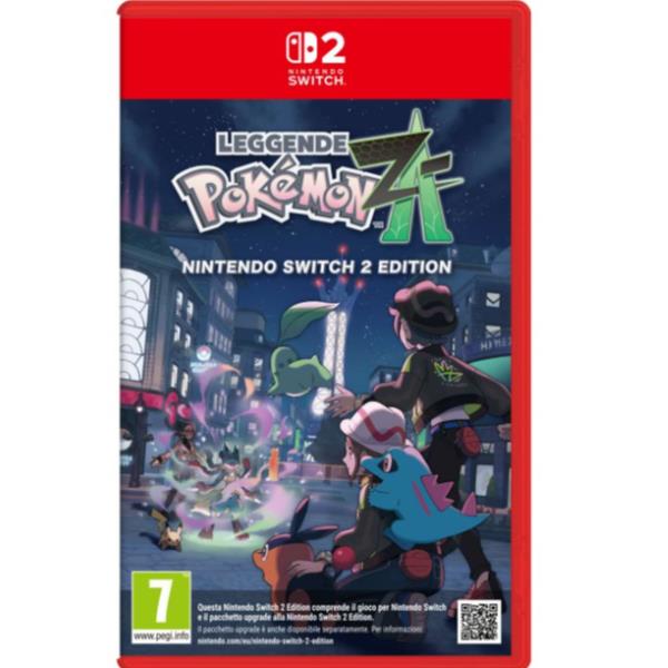 NINTENDO SWITCH 2 LEGGENDE POKEMON: Z-A EDIZIONE ITALIANA VERSIONE SU SCHEDA, codice EAN 0045496313074, codice originale del prodotto 10016298 .
copertina frontale