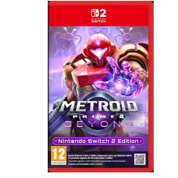 NINTENDO SWITCH 2 METROID PRIME 4 BEYOND EDIZIONE ITALIANA. codice EAN: 0045496313401, codice del produttore 10016296. copertina frontale