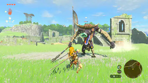 NINTENDO SWITCH 2 THE LEGEND OF ZELDA: TEARS OF THE KINGDOM, codice EAN: 0045496312602, codice prodotto 10016292. gamplay in un villaggio.