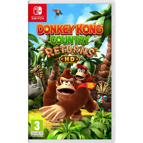 Copertina frontale del Videogico NINTENDO SWITCH DONKEY KONG COUNTRY RETURNS HD VERSIONE ITALIANA - codice EAN 0045496512736 - codice produttore 10013824.