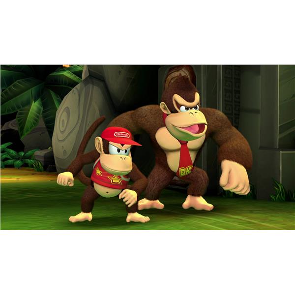 Primo piano personaggi del Videogico NINTENDO SWITCH DONKEY KONG COUNTRY RETURNS HD VERSIONE ITALIANA - codice EAN 0045496512736 - codice produttore 10013824.