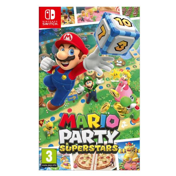 Copertina frontale del videogioco NINTENDO SWITCH HAC MARIO PARTY SUPERSTARS - codice EAN 0045496428686 - codice produttore 10007270 .