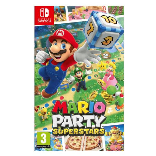 Copertina frontale del videogioco NINTENDO SWITCH HAC MARIO PARTY SUPERSTARS - codice EAN 0045496428686 - codice produttore 10007270 .