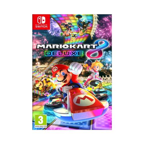 Locandina verticale del Videogioco MARIO KART8 DELUXE per Nintendo Switch - codice EAN 0045496420260 - codice prouttore 2520349 .