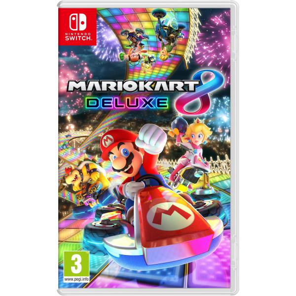 Copertina Frontale del Videogioco MARIO KART8 DELUXE per Nintendo Switch - codice EAN 0045496420260 - codice prouttore 2520349 .