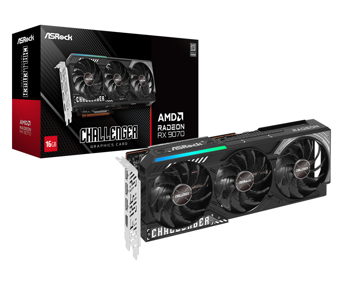 VGA ASROCK RADEON RX 9070 XT CHALLENGER 16GB