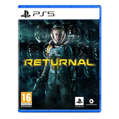 Copertina frontale del videogioco Returnal per PS5: action roguelike esclusivo PlayStation pubblicato da Sony Interactive Entertainment. EAN: 0711719814191, codice produttore 9814191.
