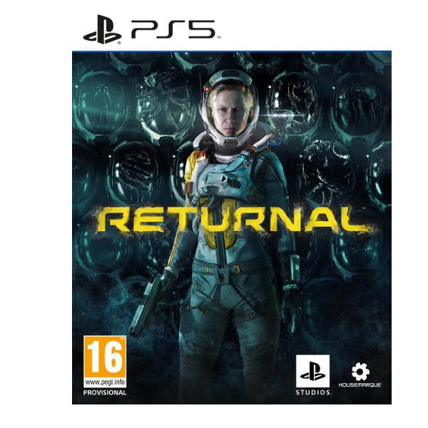 Locandina del videogioco Returnal per PS5: action roguelike esclusivo PlayStation pubblicato da Sony Interactive Entertainment. EAN: 0711719814191, codice produttore 9814191.