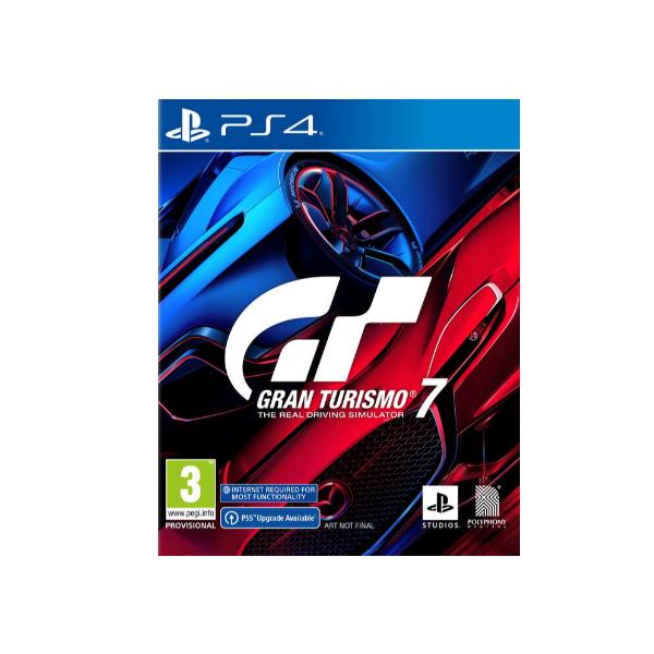 Copertina frontale del videogioco GRAN TURISMO 7 STANDARD EDITION per PS4 - EAN: 0711719763994, codice produttore 9763994.