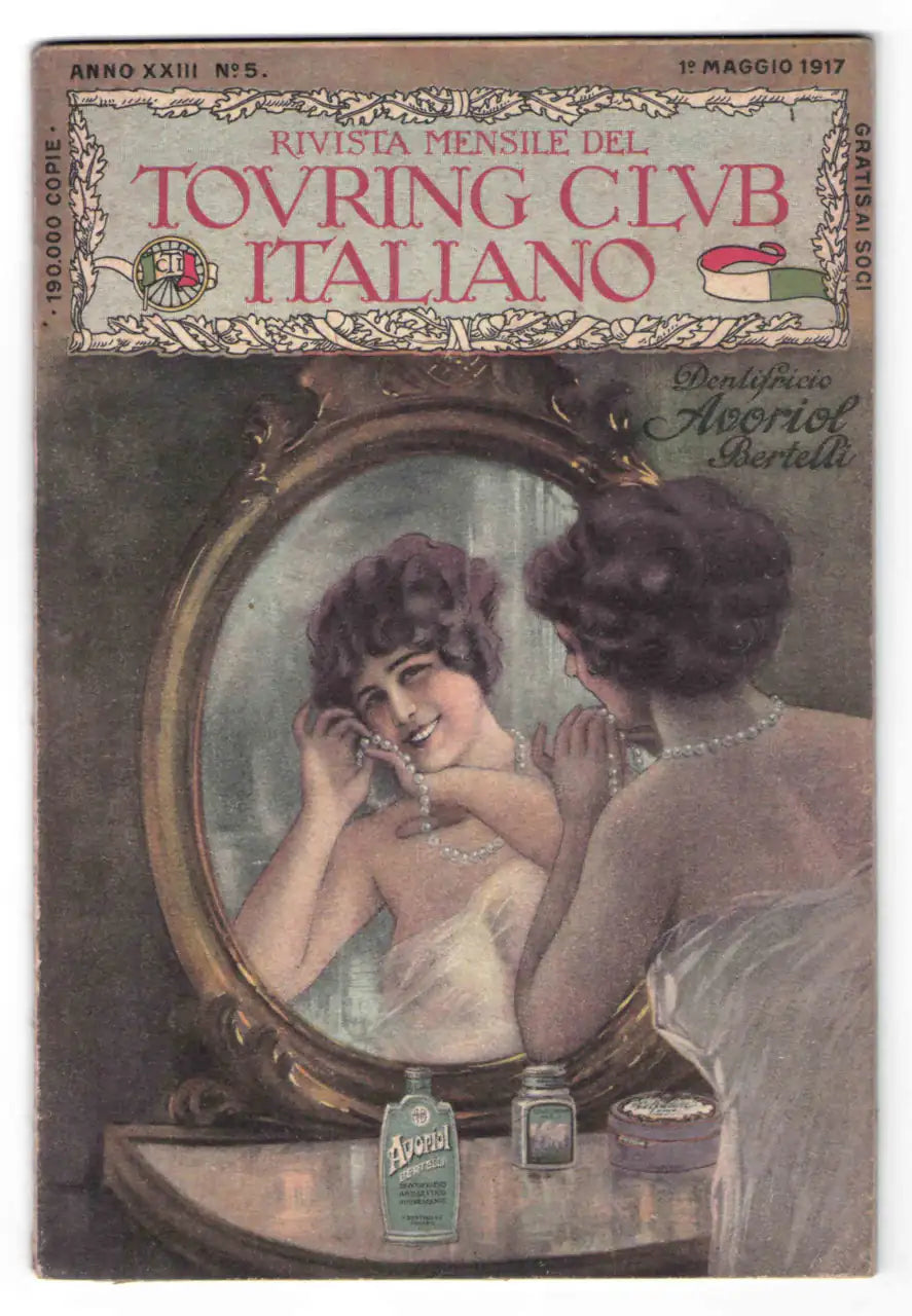 Rivista Mensile Touring Club Italiano, Maggio 1917, dentifricio Avoriol Bertelli