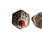 Vaso - Fiori - Coppia vasi esagonali Famiglia Rosa Shou Lao Made in Macau - mazzotta.store