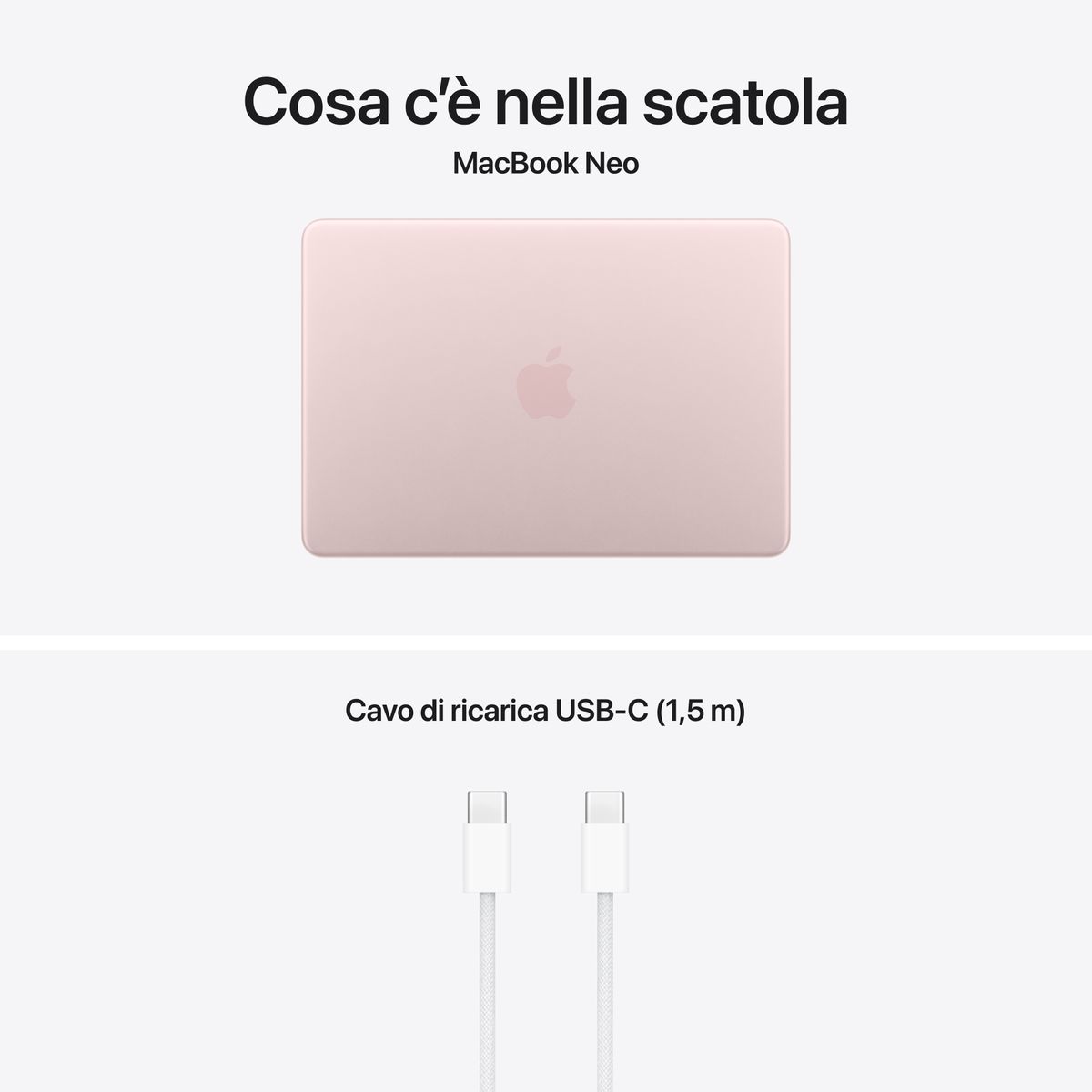 Apple MacBook Neo 13" – 8GB / 256GB – Colorazione Blush (Rosa Pastello)