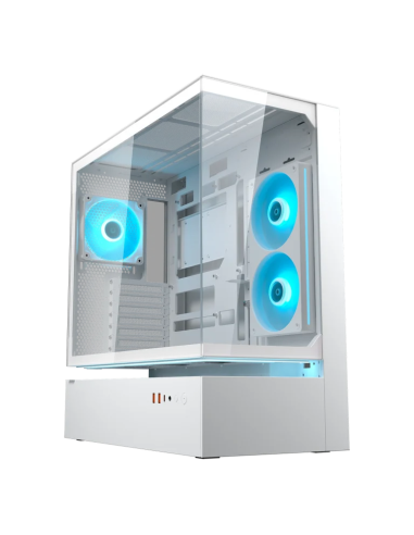 COUGAR CASE M.TOWER CFV235 WHiTE TG 240 REV+120ARGB FAN RGB HUB SYNC LED ST-4711649770099
