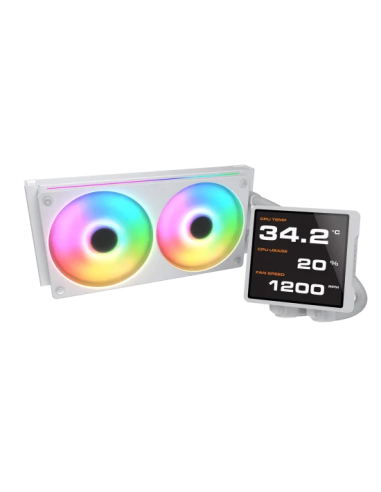 COUGAR RAFF. LIQUIDO POSEIDON VISTEK PRO ARGB 240 WHITE IPS TFT 3.9''-4710483779725