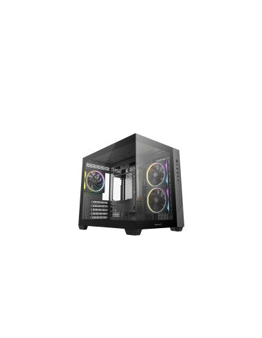 DEEPCOOL CASE MICRO ATX CG330 3F BLK 2xTG 3xARGB FAN (sup 360)-6933412765493