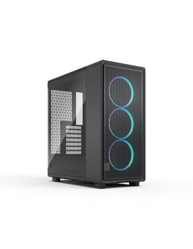 FRACTAL CASE MID TOWER EPOCH BLACK TG RGB LIGHT TINT 3*120mm MOMENTUM FAN-7340172709664